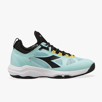 Diadora Speed Blushield Fly 3 + Clay Modre / Cierne - Damske Tenisove Tenisky